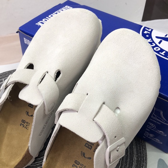 🔥 Women's Birkenstock Boston Narrow Fit Suede Shoes - Brand New with Tags - Picture 5 of 5